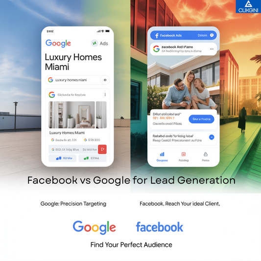 Facebook vs Google for Lead Generation: What Works Best for Real Estate Agents?
